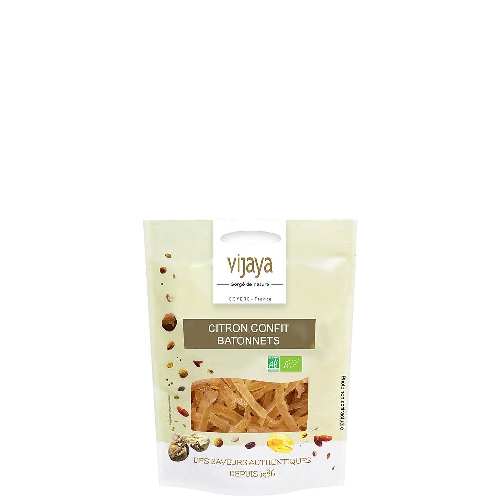 Ecorce de Citron Confit - Bâtonnets - 125g - Bio*