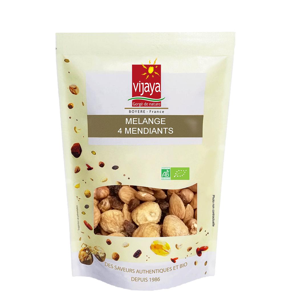 Mélange 4 Mendiants (Raisin, Figue, Amande, Noisette) - 1 kg - Bio*