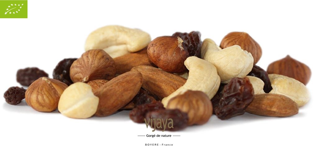 Mélange VIJAYA (Raisin, Noisette, Noix de Cajou, Amande) - 5kg -Bio*